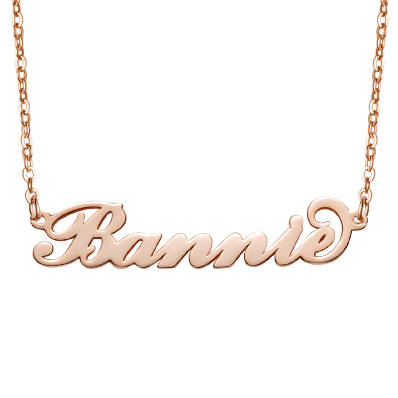 Casualowy naszyjnik z różowego złota Sterling Sivler Cross Chain