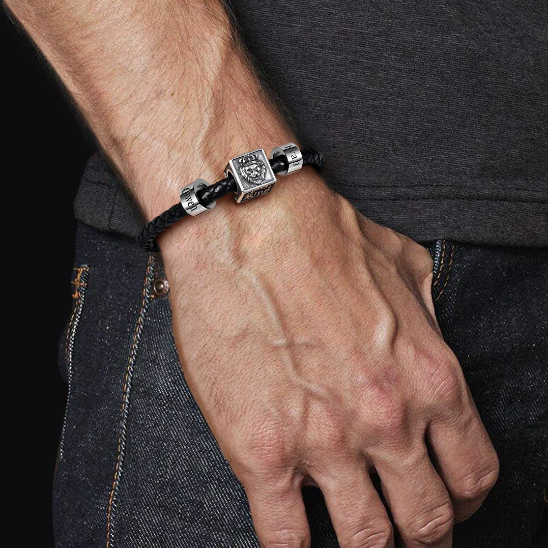 Personalizowany Charms na Bransoletkę Męską z Imieniem. - Image 3