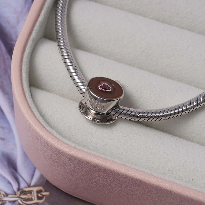 Charms Po Południu Coffee Charm Bead ze srebra próby 925 - Image 2