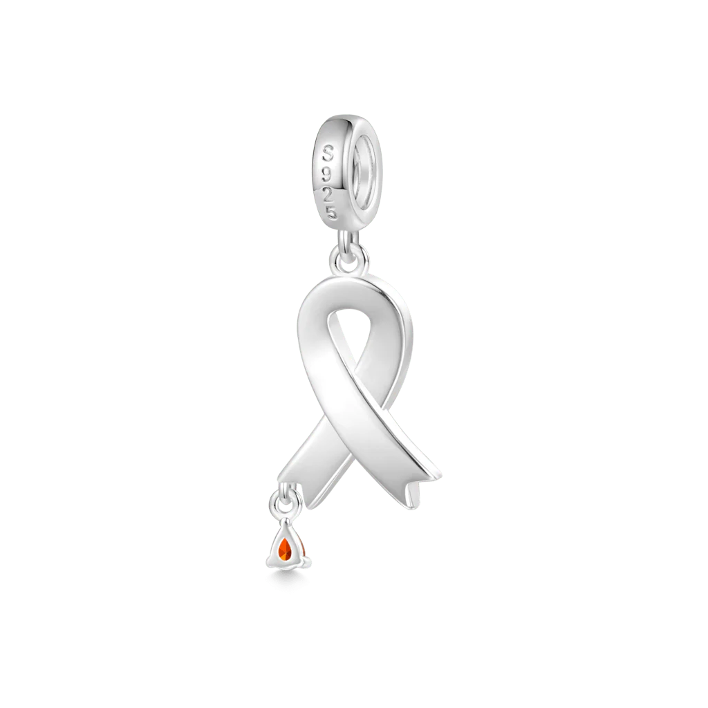 Gnoce Charms Niebieska Wstążka Świadomości CUKRZYCY Mieszanka srebra platerowanego platyną - Image 2