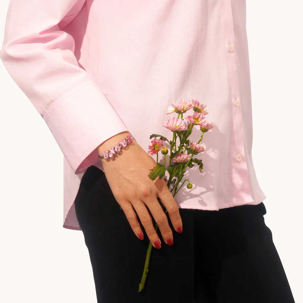 Gnoce Spersonalizowany Charms z różową literą Barbie - Image 4