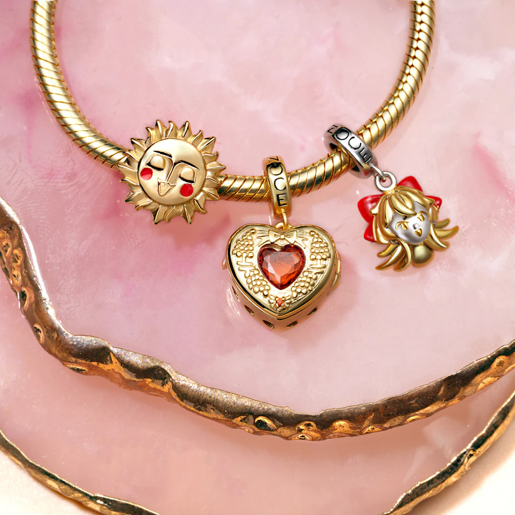 Gnoce Mały Dobry Do Czerwonego Serce Locket Charm Mieszanka srebra platerowanego platyną - Image 6