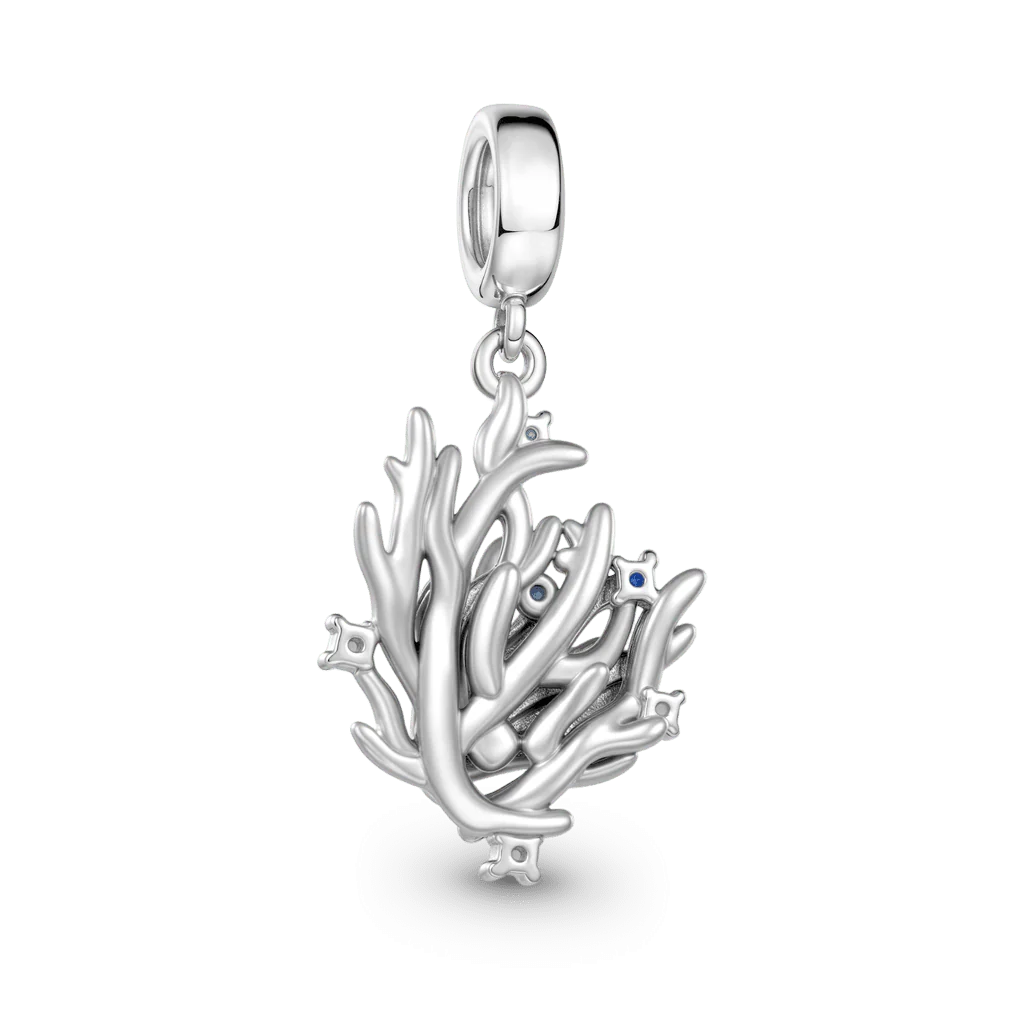 Gnoce Amulet ryby z rafy koralowej, powlekany platyną ze srebrnego stopu - Image 5
