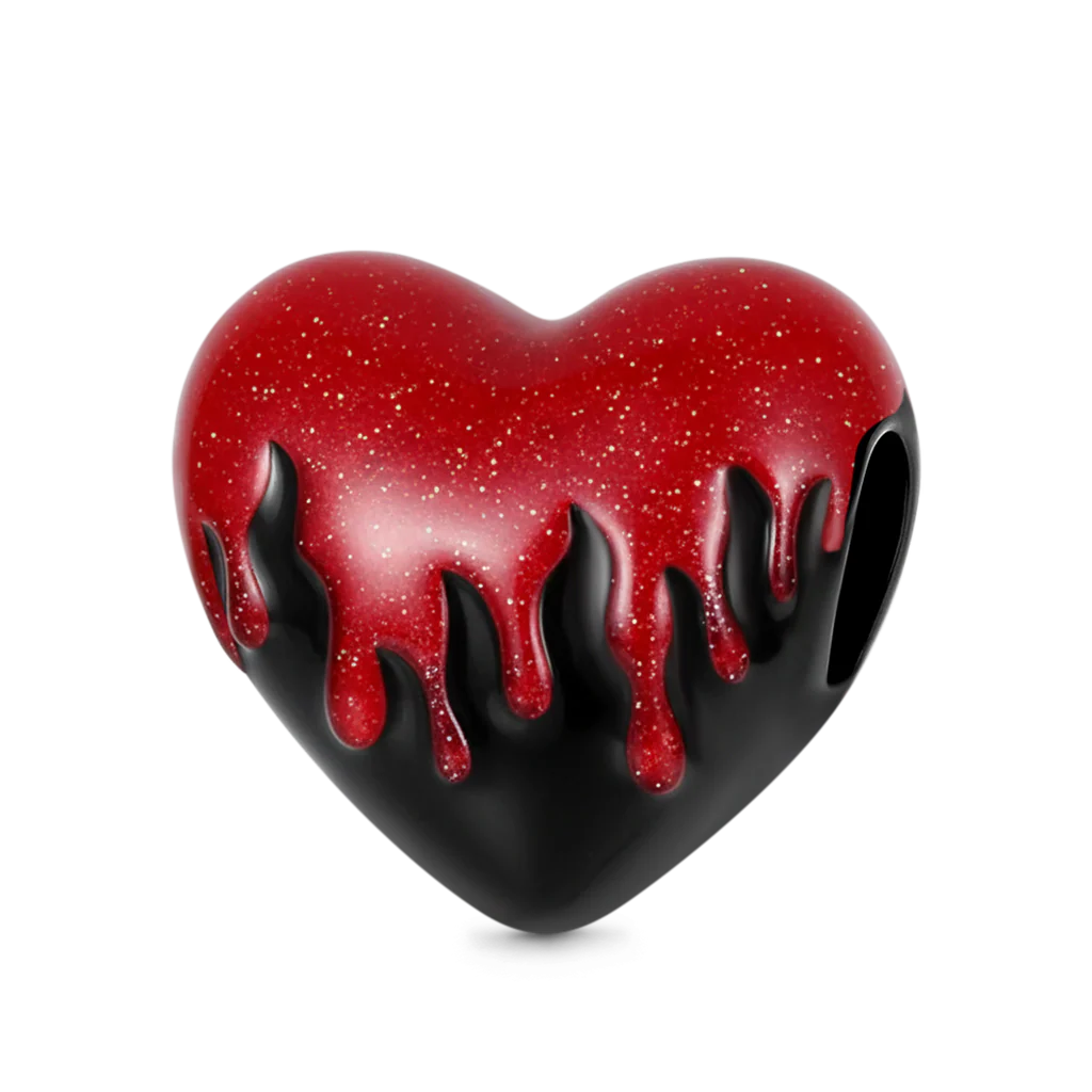 Gnoce Charms Koralik Serca z Możliwością Personalizacji Inicjałów Świecący w Ciemności - Image 4