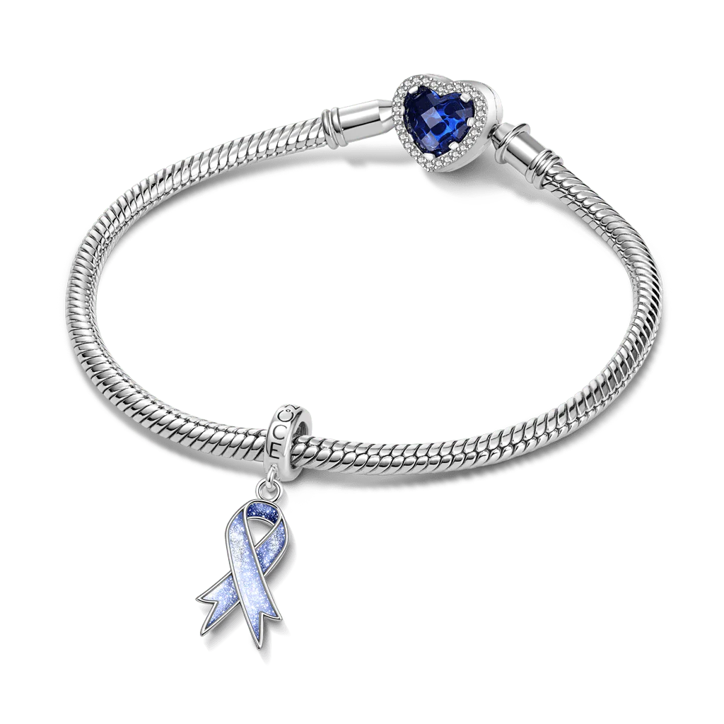 Gnoce Charms Wstążka Personalizowana Świadomości Chorób Mieszanka srebra platerowanego platyną - Image 3