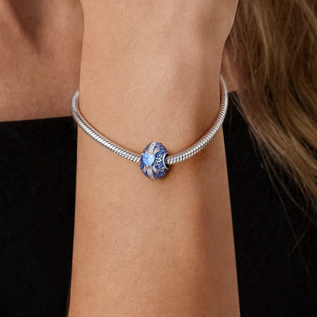 Gnoce Amulet wielkanocnego jajka, Mieszanka srebra platerowanego platyną - Image 2