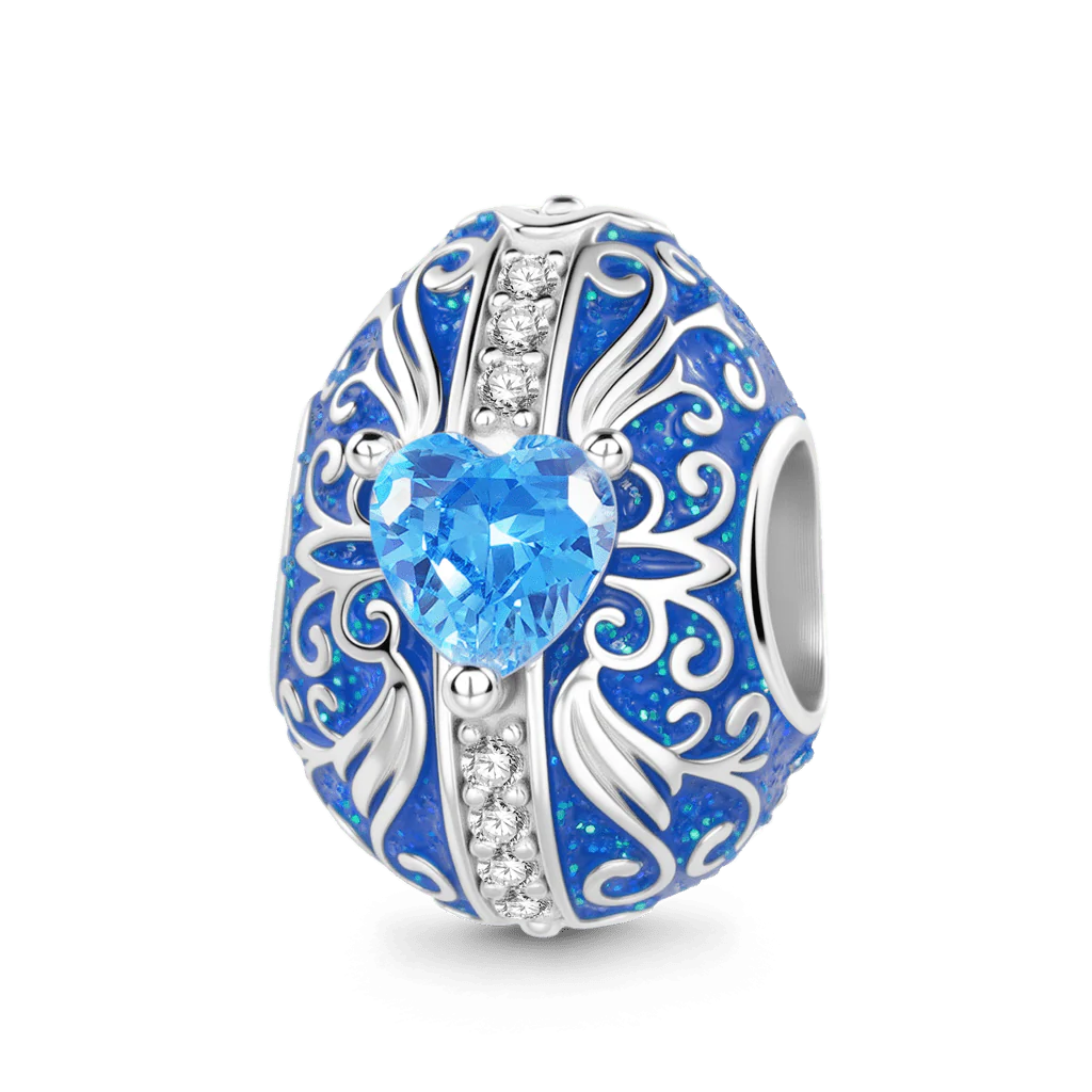 Gnoce Amulet wielkanocnego jajka, Mieszanka srebra platerowanego platyną - Image 5