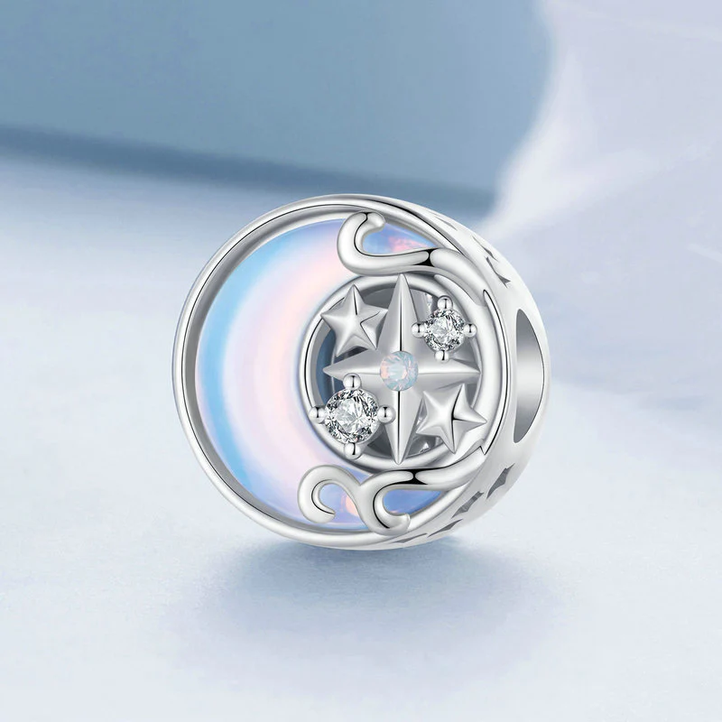 Gnoce Charms-zawieszka Fantazja Księżycowa gwiazda z kamieniem księżycowym - Image 2
