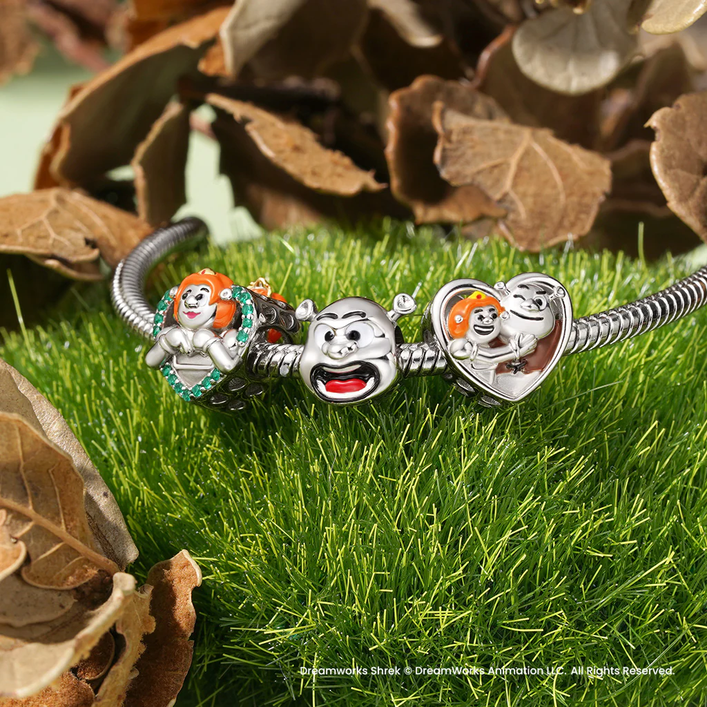 Gnoce Shrek Księżniczka Fiona Ogr lub Człowiek Dwustronny Charms - Image 3