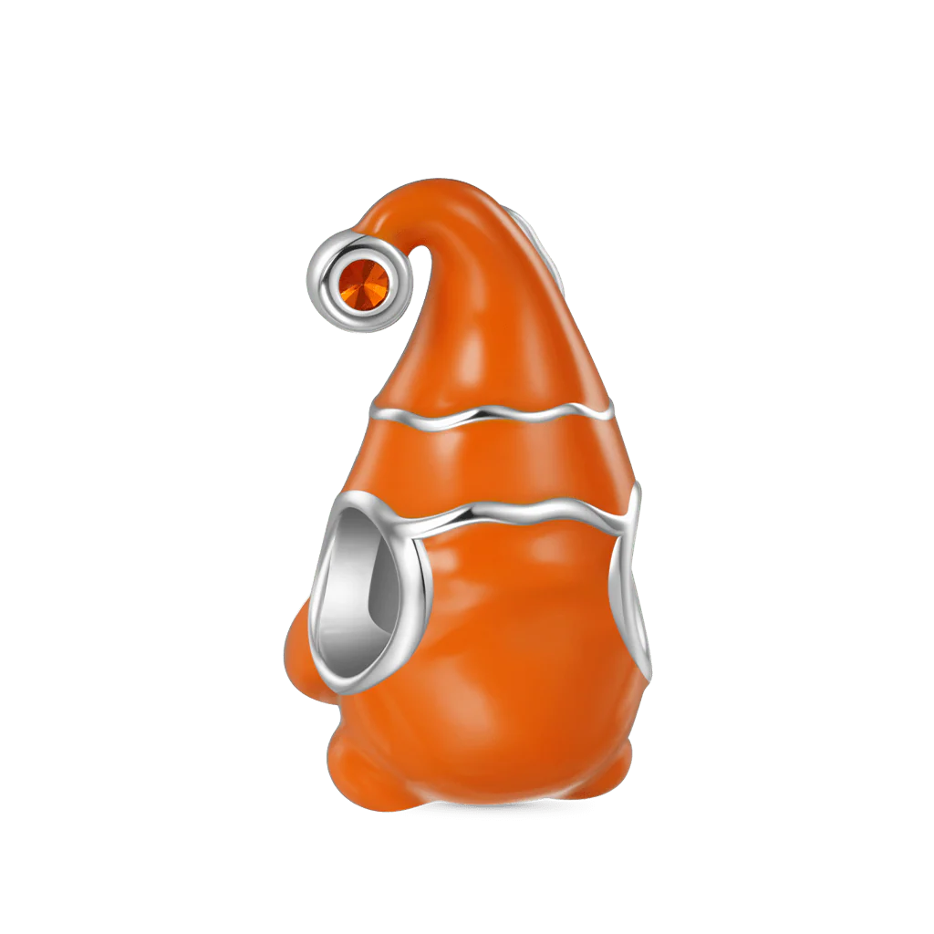 Gnoce Charm Gnomu Imbirowego na Święta Mieszanka srebra platerowanego platyną - Image 5