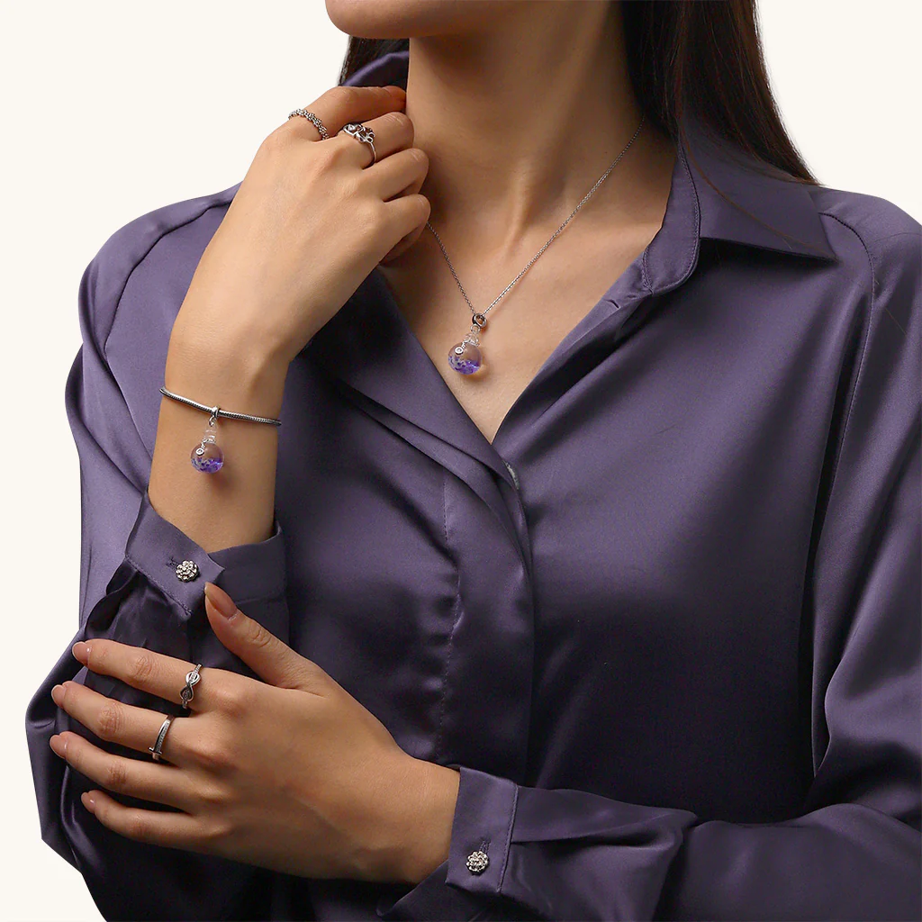 Gnoce Urokliwy charm nuty muzycznej z cekinami Mieszanka srebra platerowanego platyną - Image 5