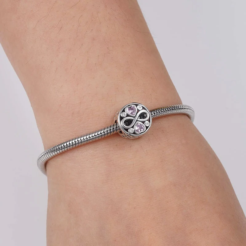 Charms Nieskończoności Miłości ze srebra próby 925 - Image 3