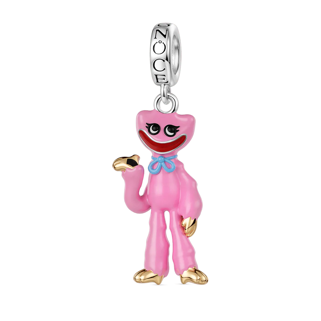 Gnoce Urok Kissy Missy Poppy Playtime Mieszanka srebra platerowanego platyną