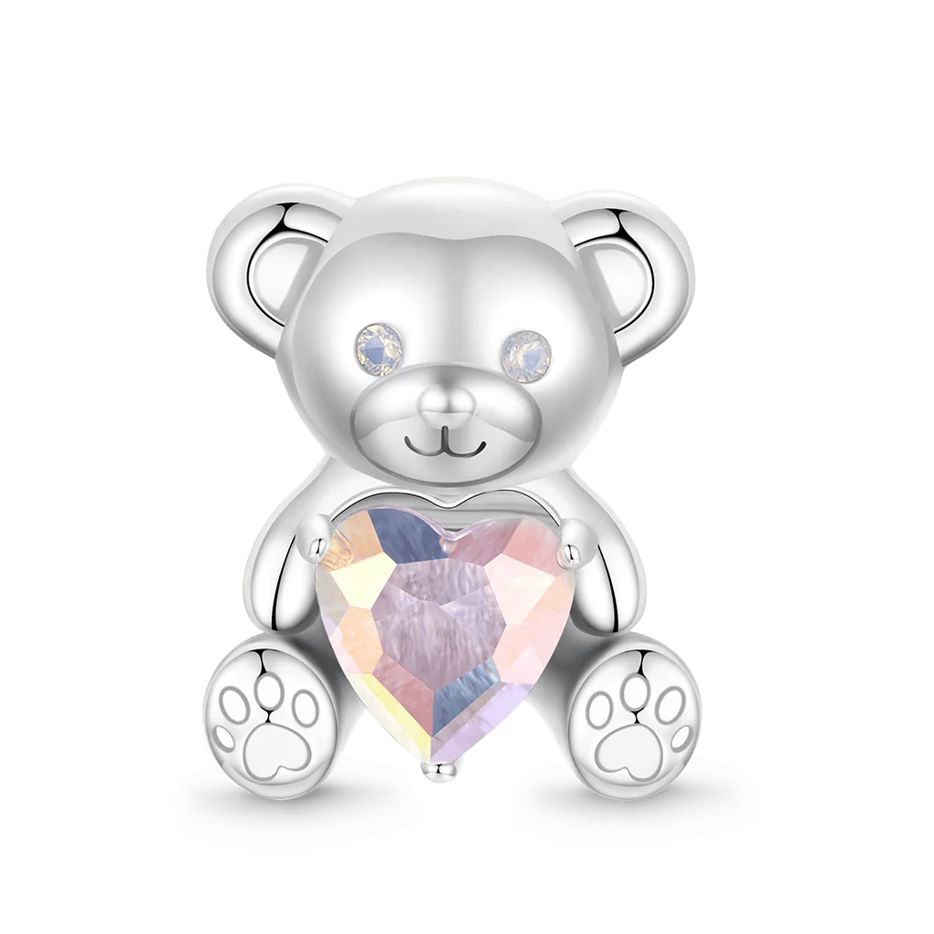 Gnoce „I Love U” Mały Miś Obejmuje Charms Serca