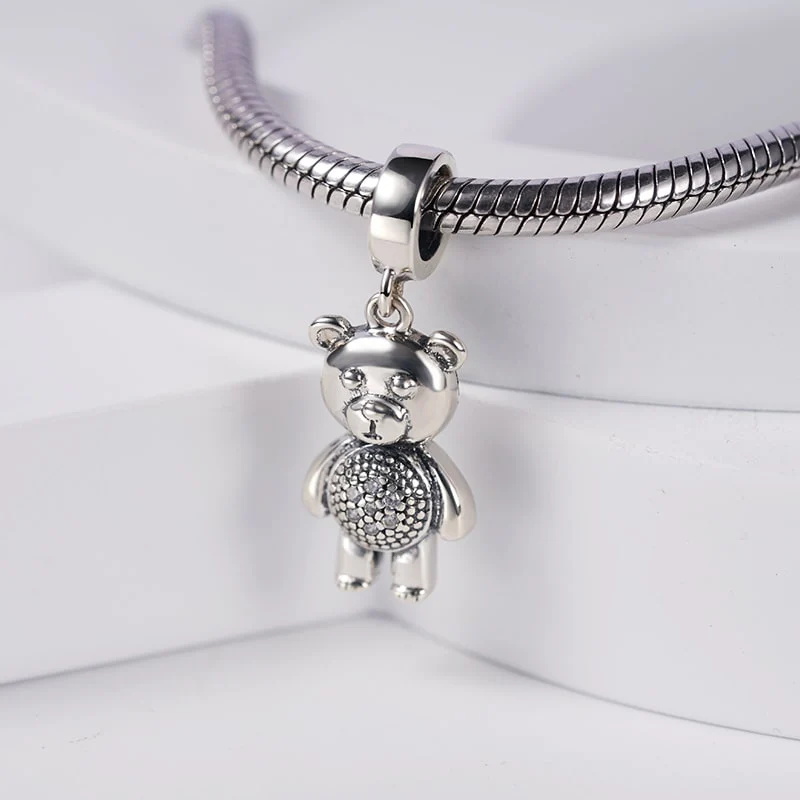Najszjnik Charms-Zawieszka Mały Niedźwiedź ze Srebra Próby 925 - Image 2