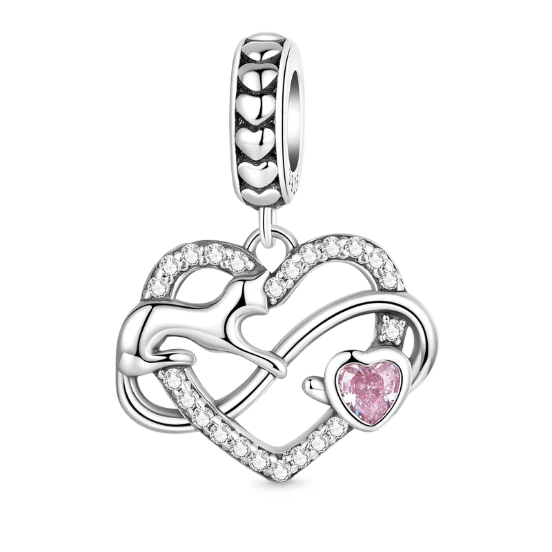 Gnoce nieskończona miłość zawieszka-charms z kota