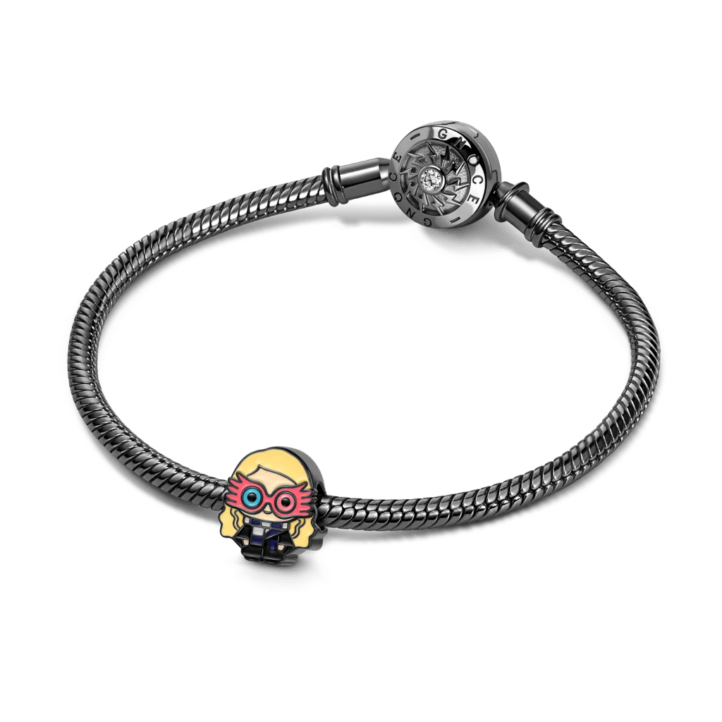 Gnoce Urok Luna Lovegood Harry Potter Mieszanka srebra platerowanego platyną - Image 3