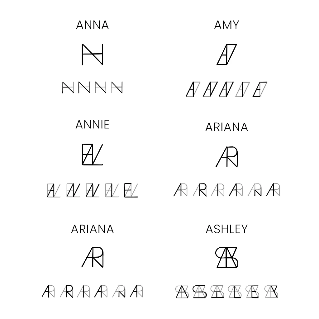 Gnoce Naszyjnik z minimalistycznym monogramem i imieniem - Image 5