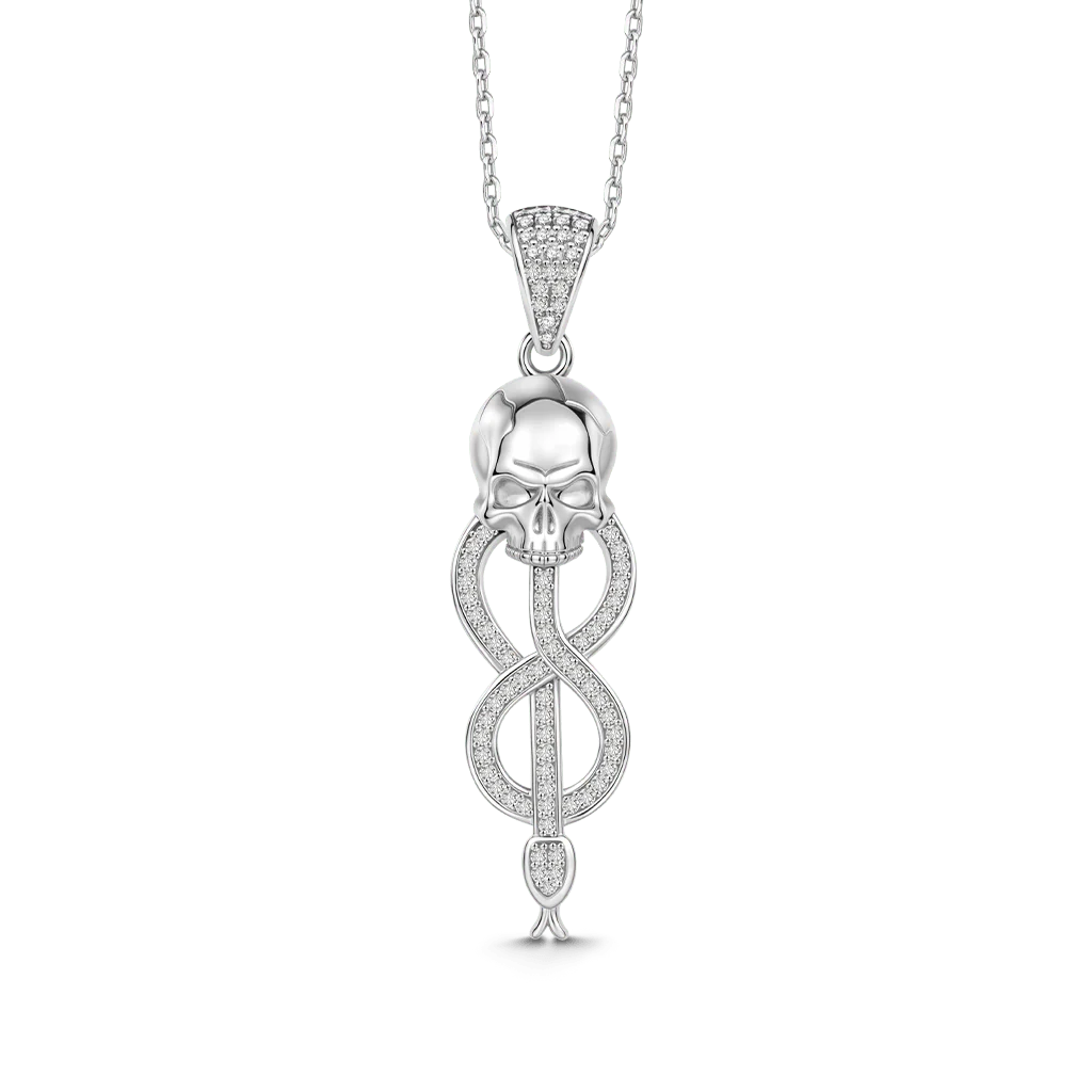 Gnoce Harry Potter Naszyjnik Symbol Czaszki i Węża Morsmordre