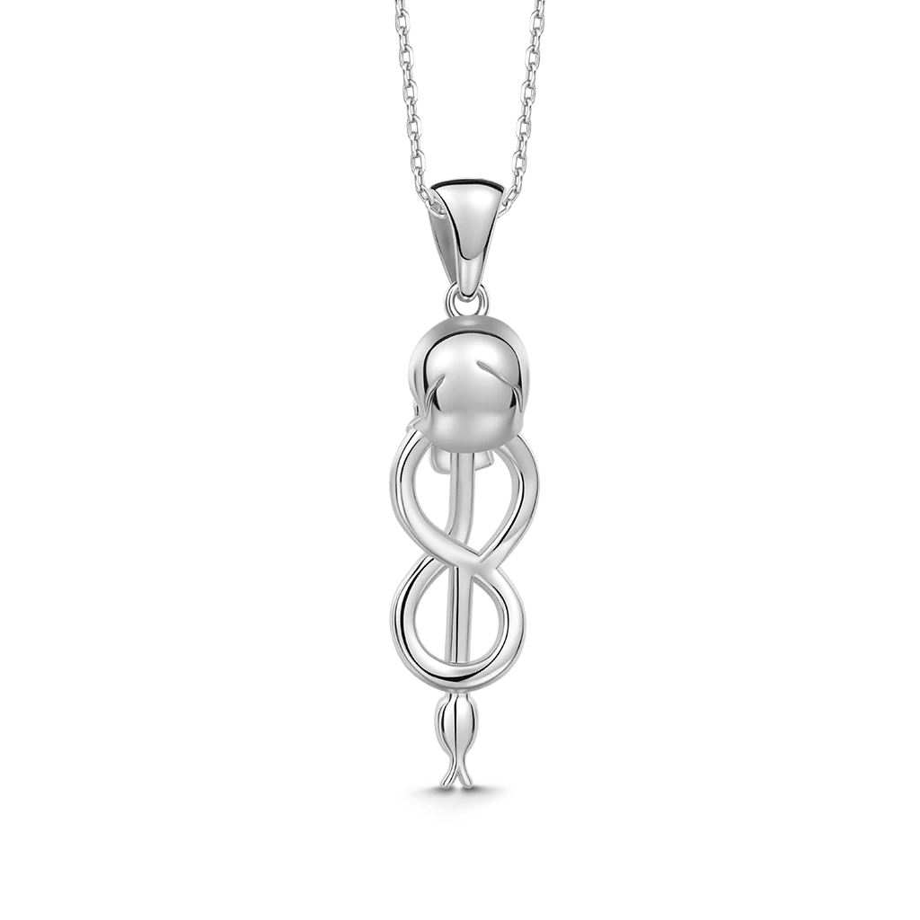 Gnoce Harry Potter Naszyjnik Symbol Czaszki i Węża Morsmordre - Image 5