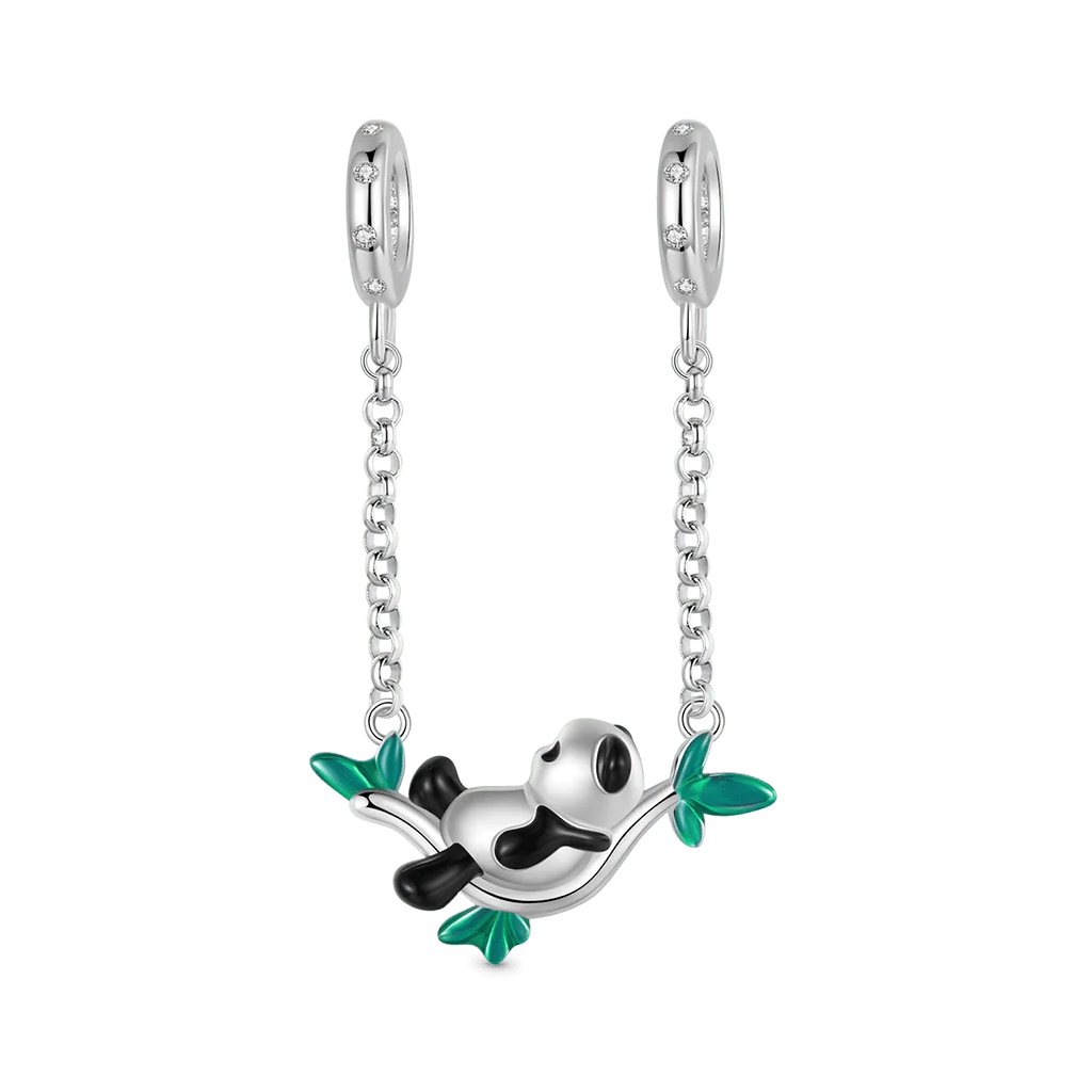 Gnoce Łańcuch bezpieczeństwa Bambusowa Panda Charms