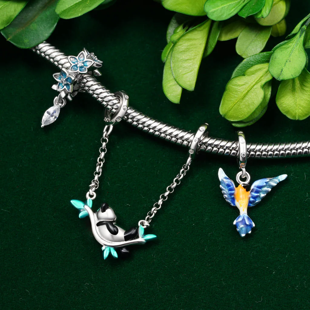 Gnoce Łańcuch bezpieczeństwa Bambusowa Panda Charms - Image 2