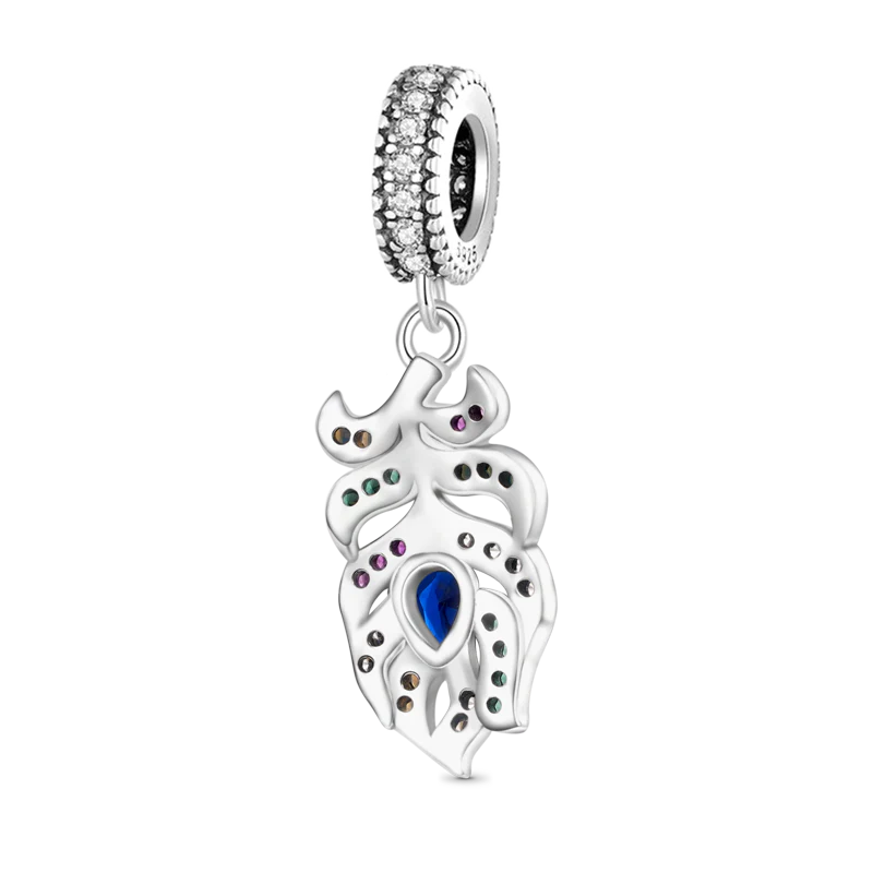 Gnoce Charms-zwieszka pióro pawia - Image 2