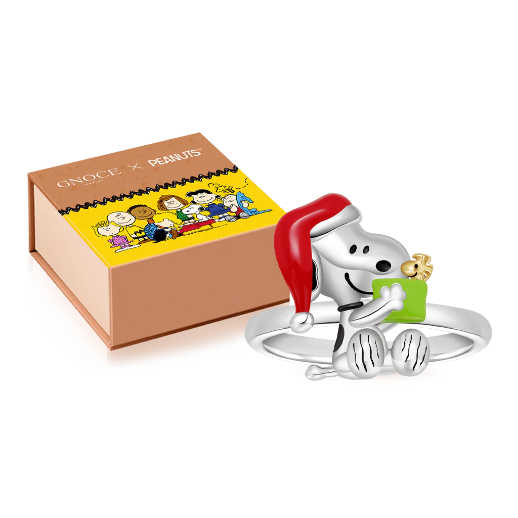 Gnoce Peanuts świąteczny pierścionek Snoopy - Image 2