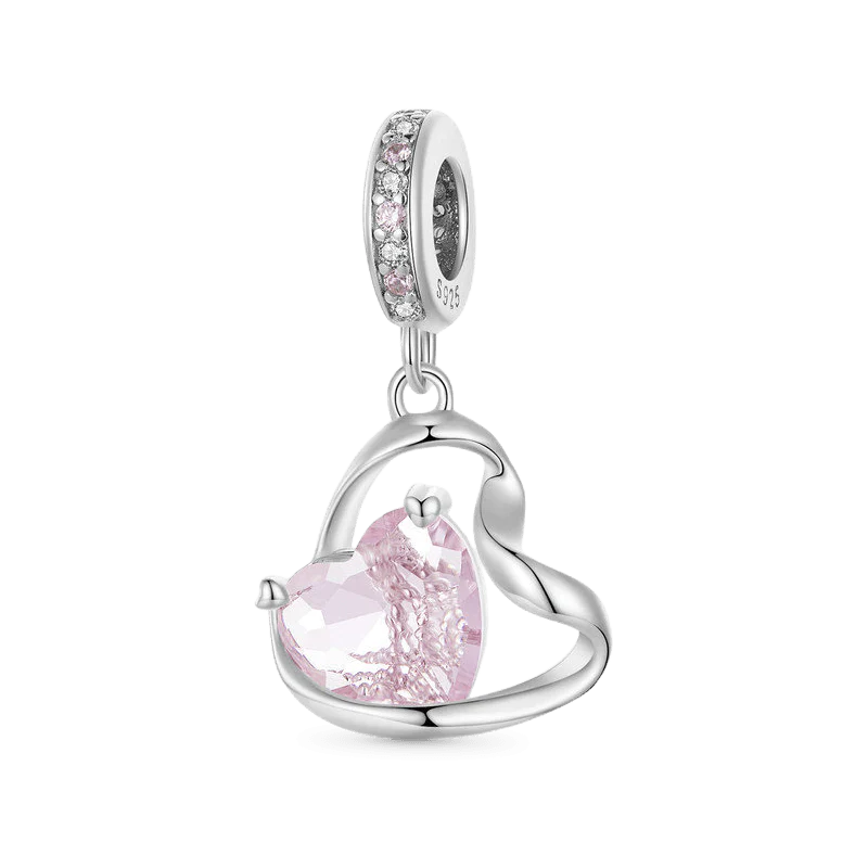 Charms Różowa wstążka