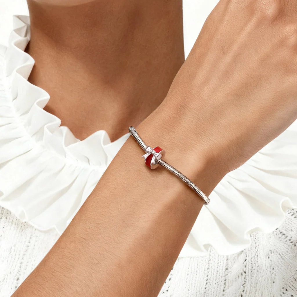 Gnoce Charms Czerwona Kokardka Stoper - Image 2