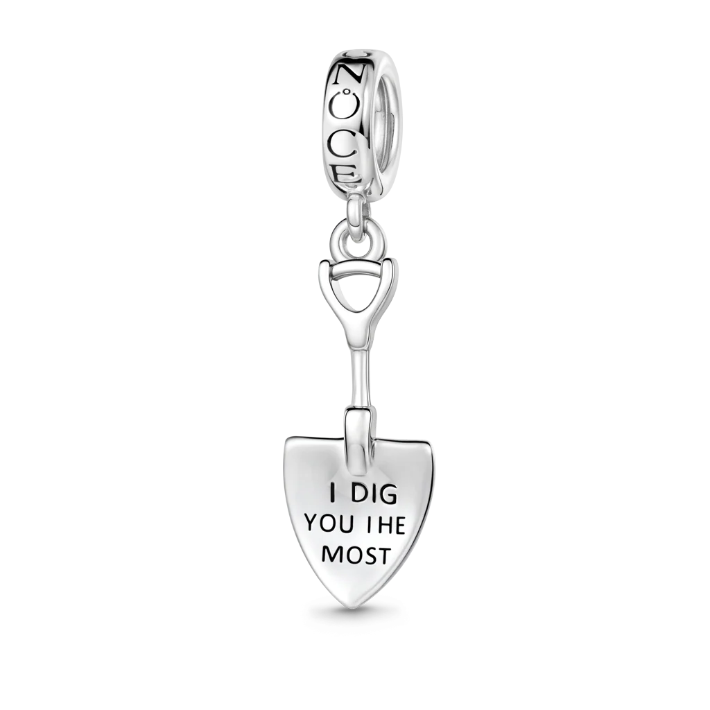 Gnoce Grawerowalny Amulet Łopaty Mieszanka srebra platerowanego platyną