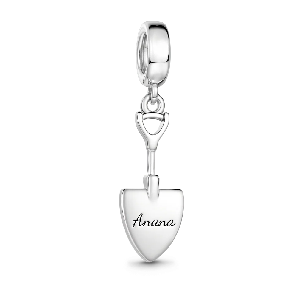 Gnoce Grawerowalny Amulet Łopaty Mieszanka srebra platerowanego platyną - Image 6