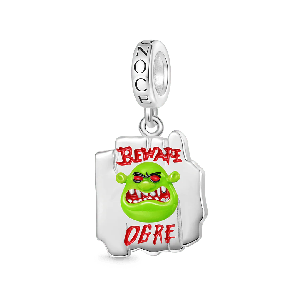 Gnoce Shrek Zawieszka ze znakiem ostrzegawczym „Beware Ogre”