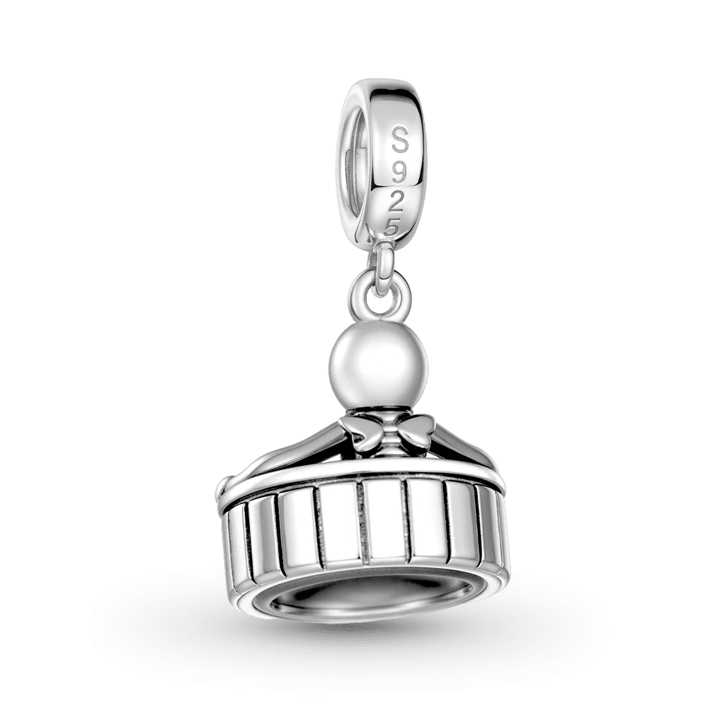 Gnoce Amulet szkieletu w wannie, powlekany platyną ze srebrnego stopu - Image 6