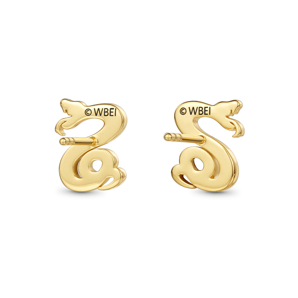 Gnoce Kolczyki wkrętki wąż Slytherina Harry'ego Pottera Mieszanka srebra platerowanego platyną - Image 4