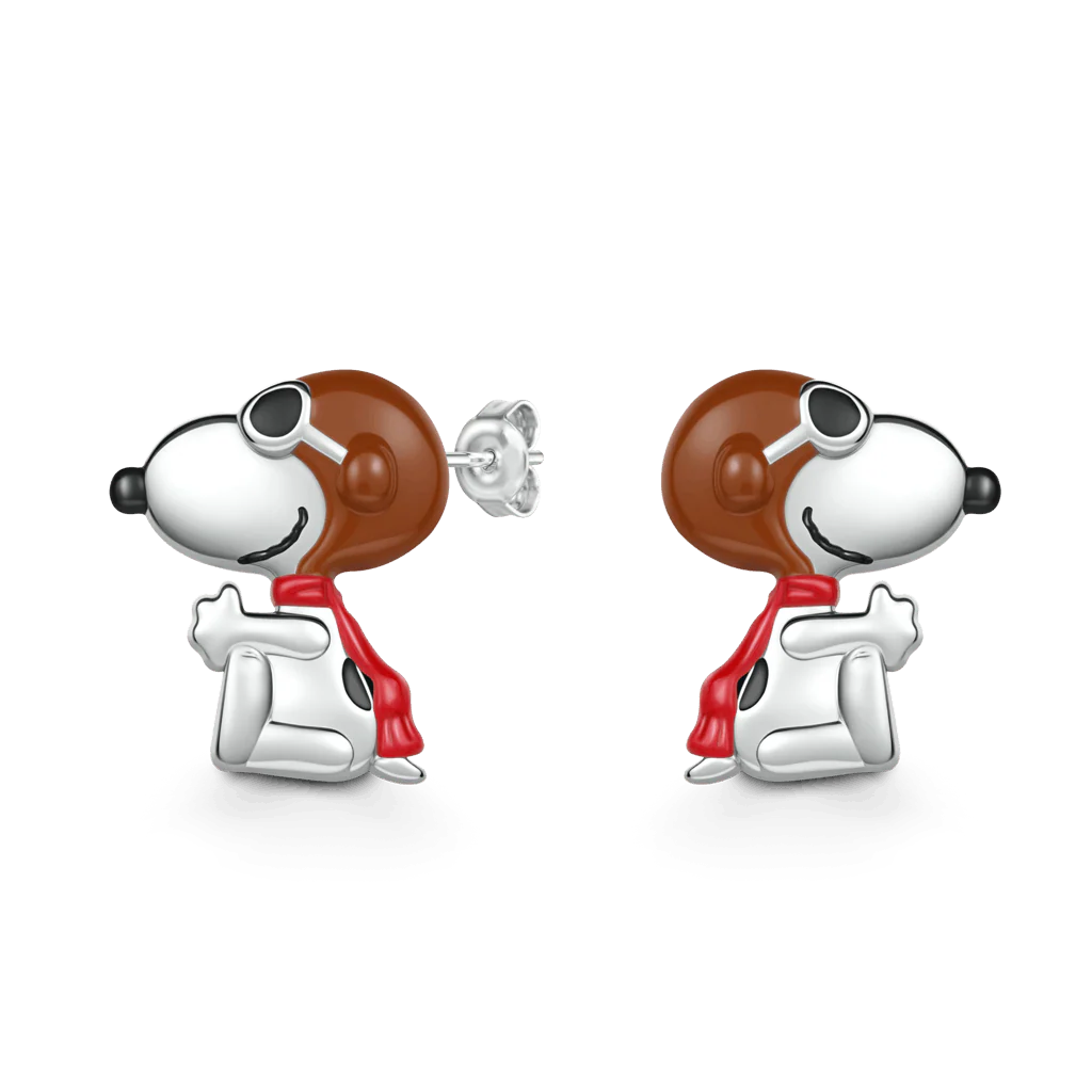 Gnoce Peanuts Snoopy w okularach przeciwsłonecznych z kolczykami w kształcie kolczyków