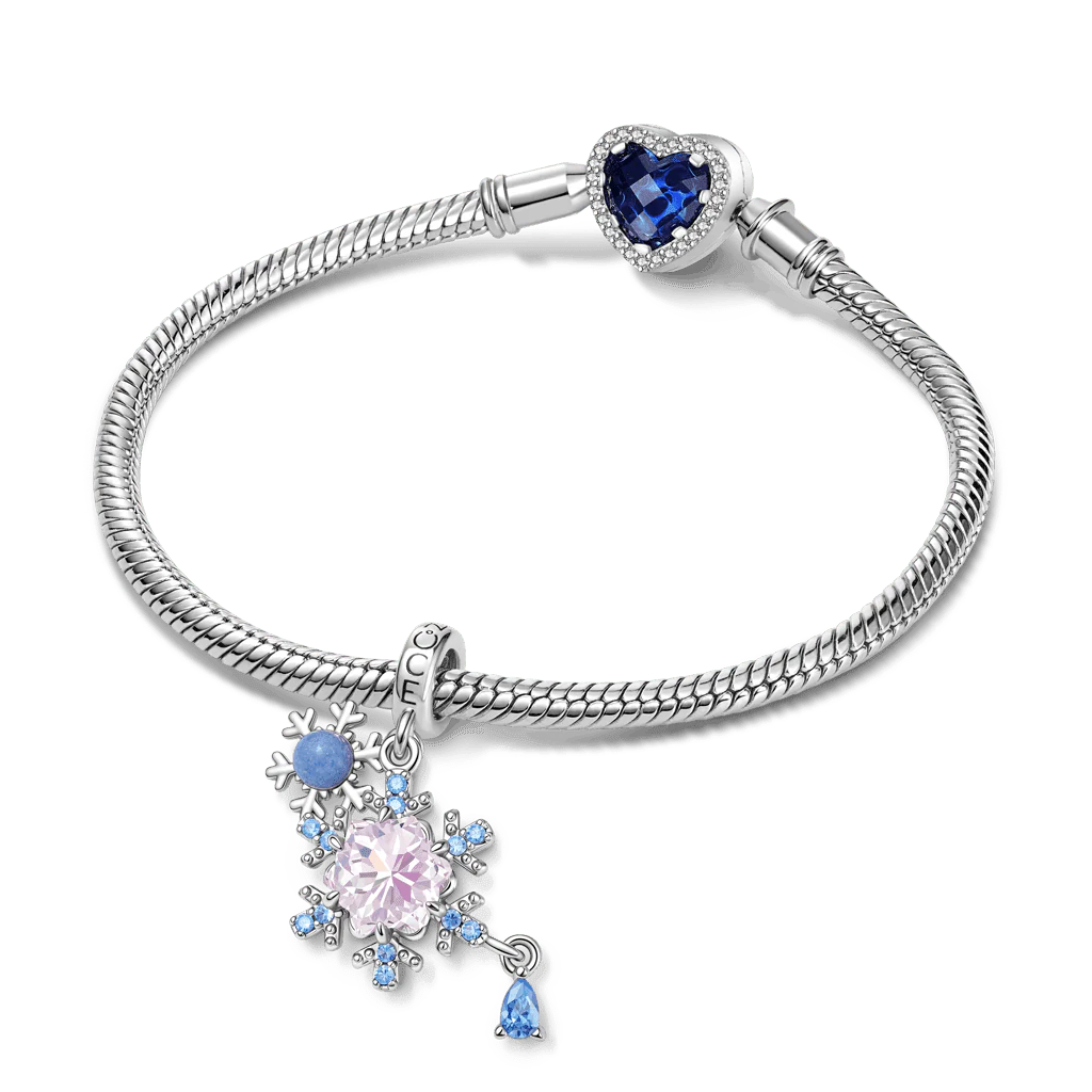 Gnoce Amulet Płatków Śniegu Mieszanka srebra platerowanego platyną - Image 4