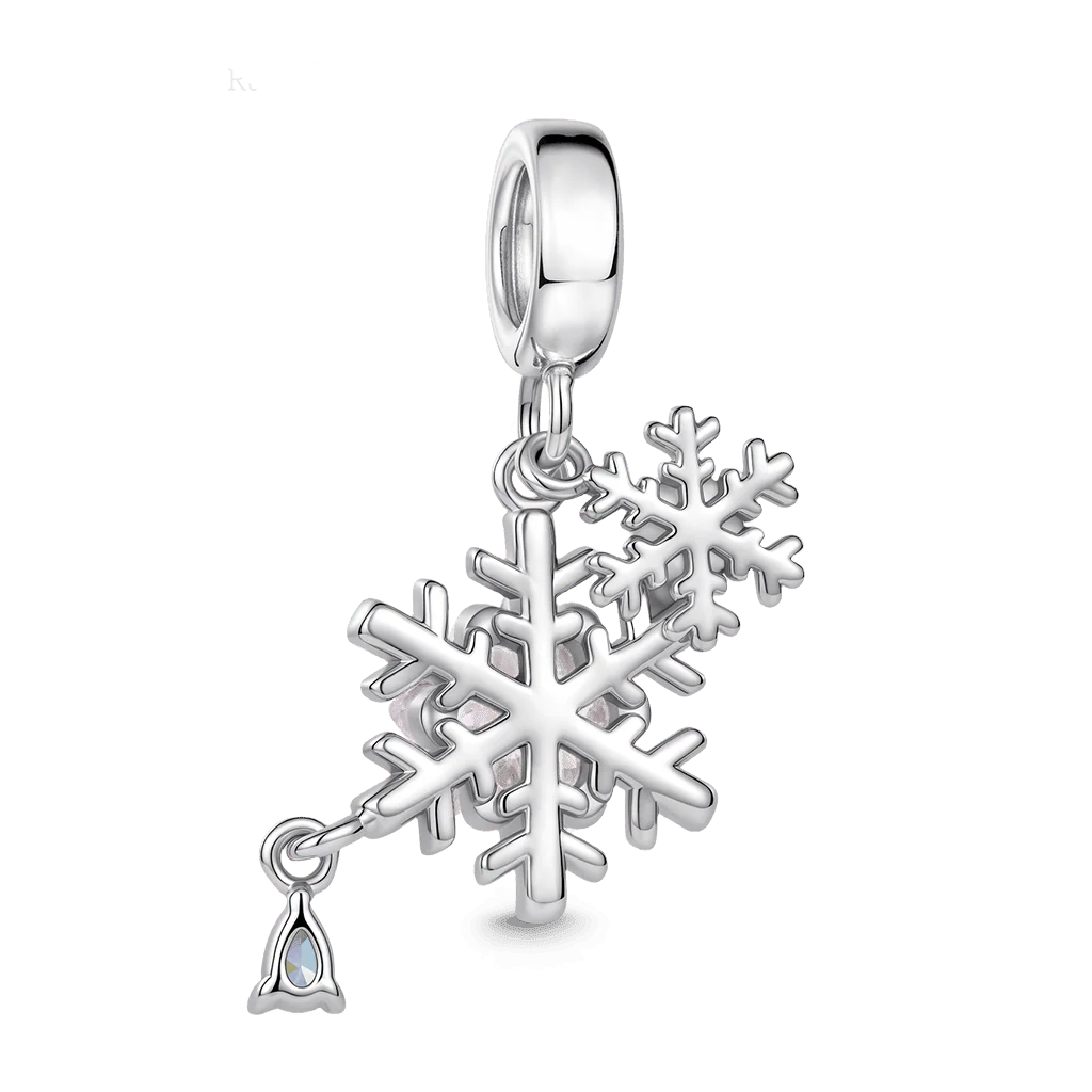 Gnoce Amulet Płatków Śniegu Mieszanka srebra platerowanego platyną - Image 7