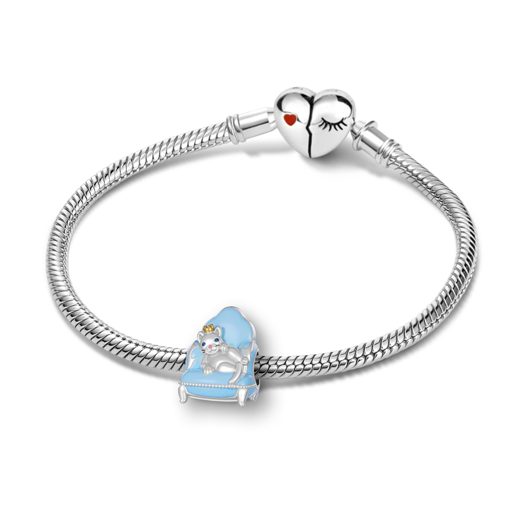 Gnoce Amulet kota na sofie, Mieszanka srebra platerowanego platyną - Image 3