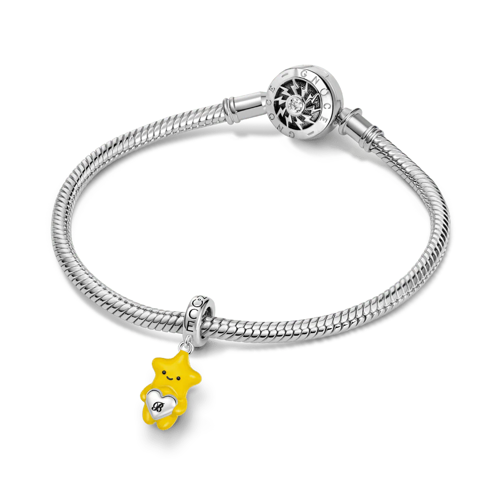 Gnoce Star Embrace – sercowata zawieszka z grawerem - Image 3