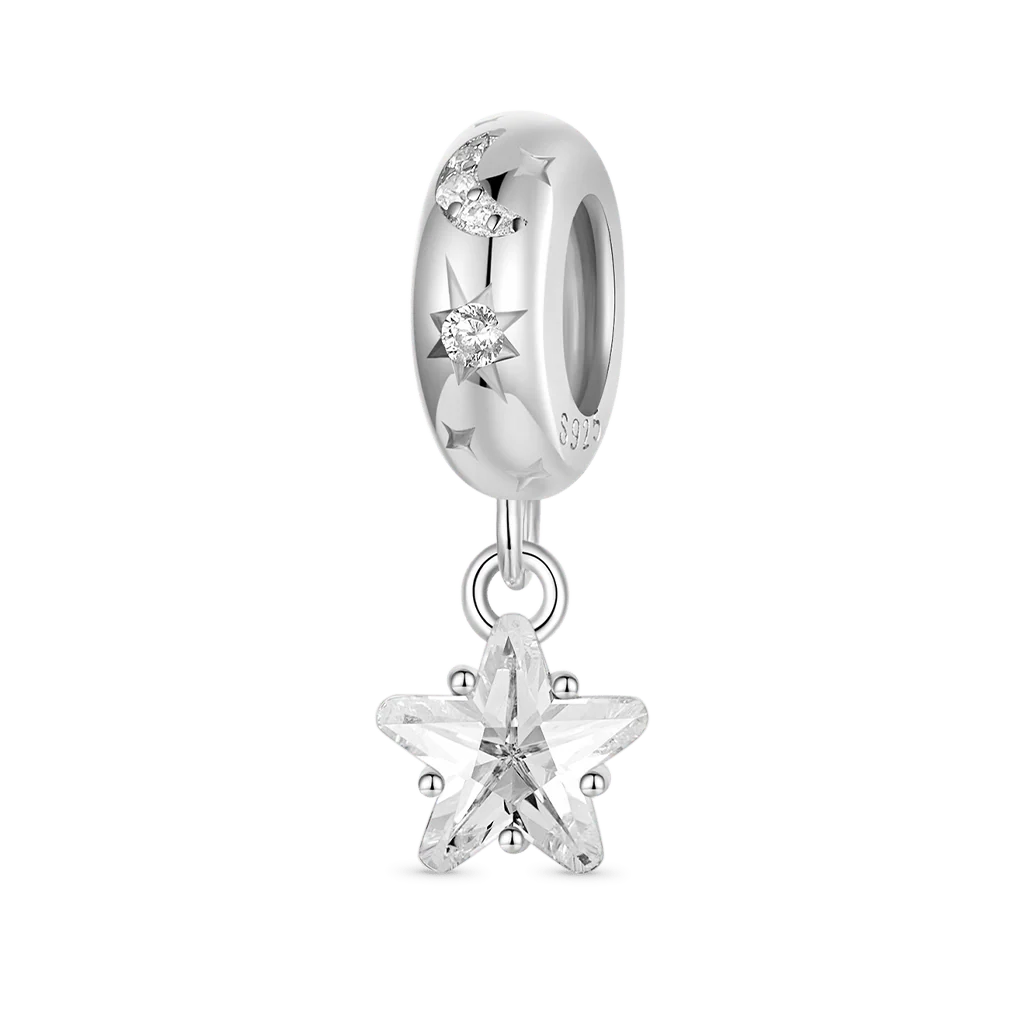Gnoce Separator charms z błyszczącym światłem gwiazd