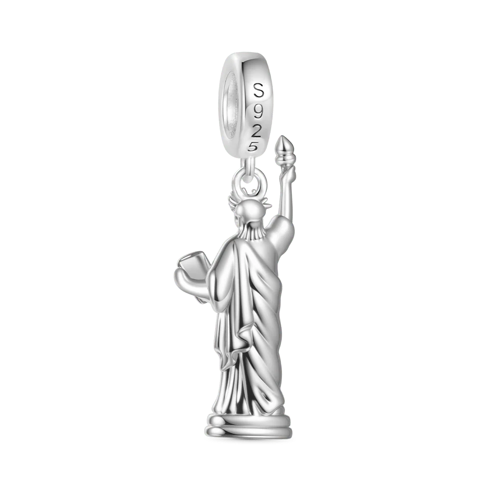 Gnoce Urok Statuy Wolności Mieszanka srebra platerowanego platyną - Image 2