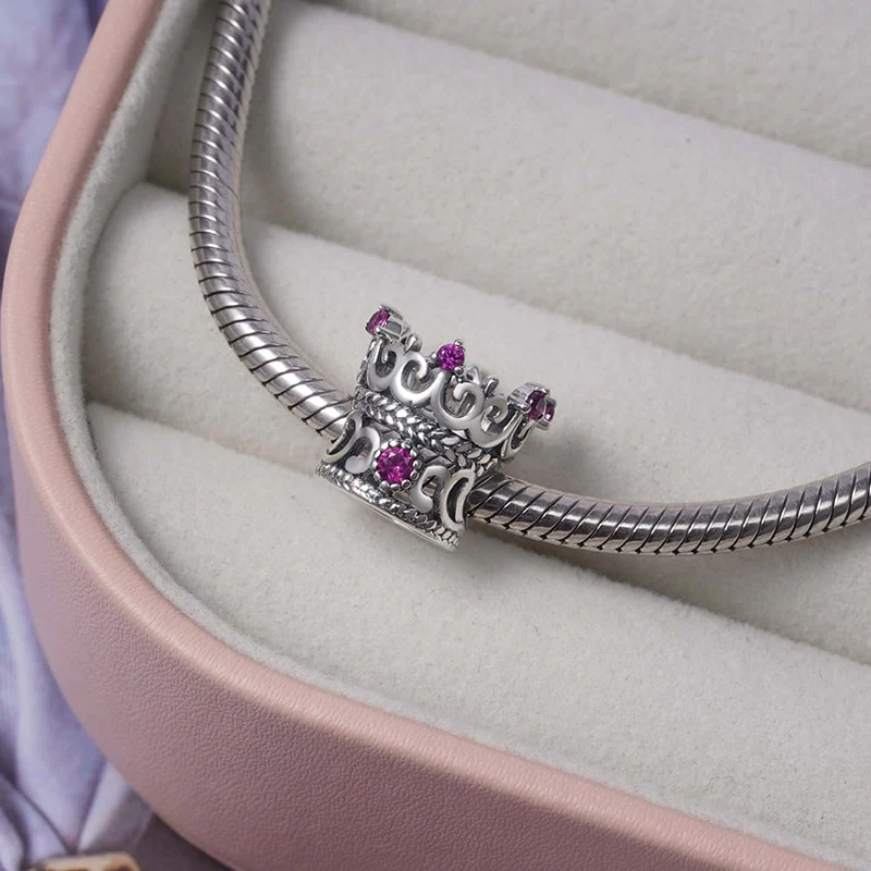 Charms - Koralik Korona Królowej ze Srebra doskonałego - Image 2