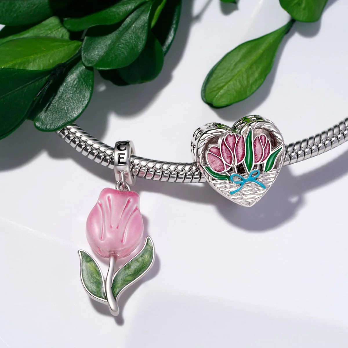 Gnoce Charms-zawieszka kwitnący tulipan - Image 3