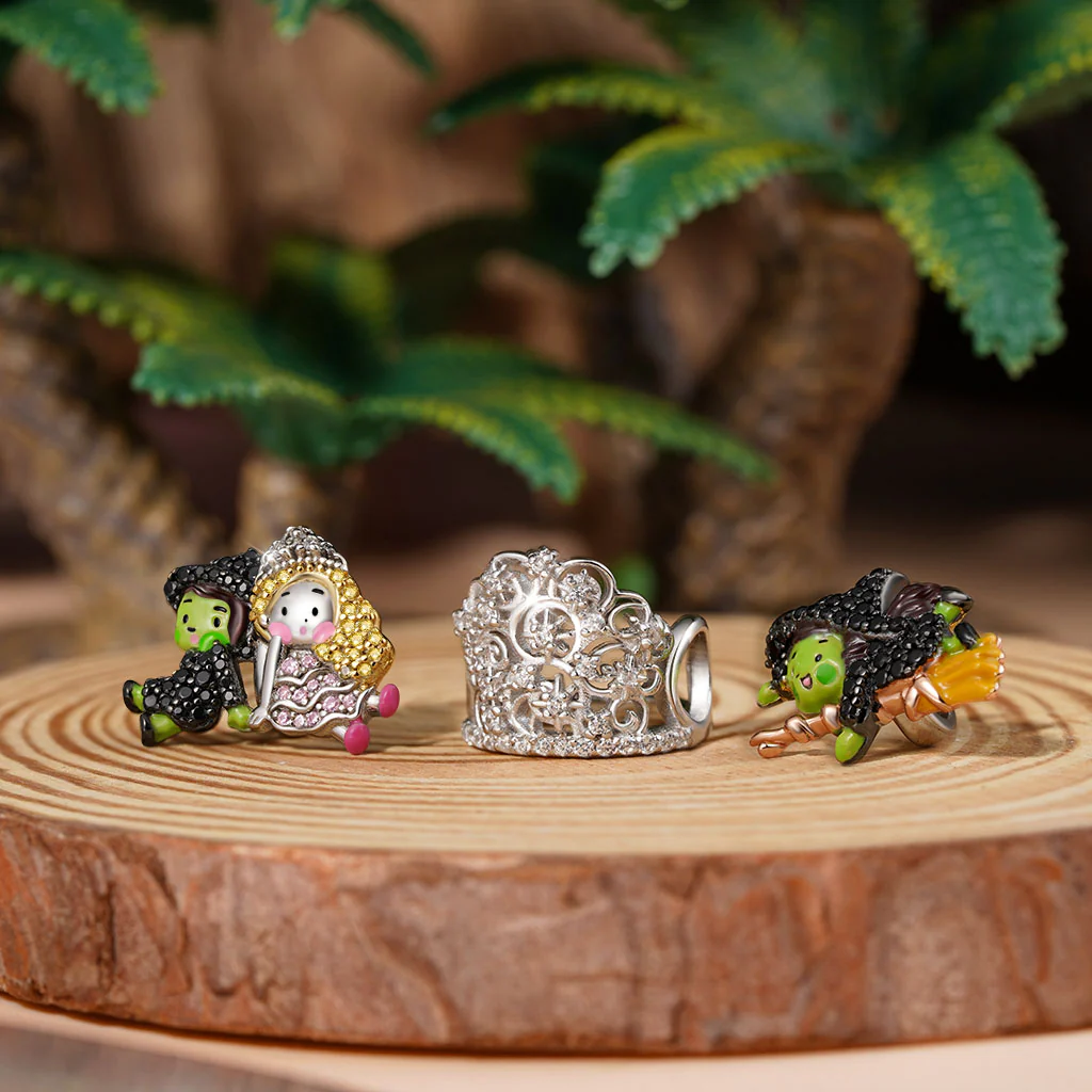 Gnoce Charms z diamentem Wicked Elphaba & Glinda - Image 3