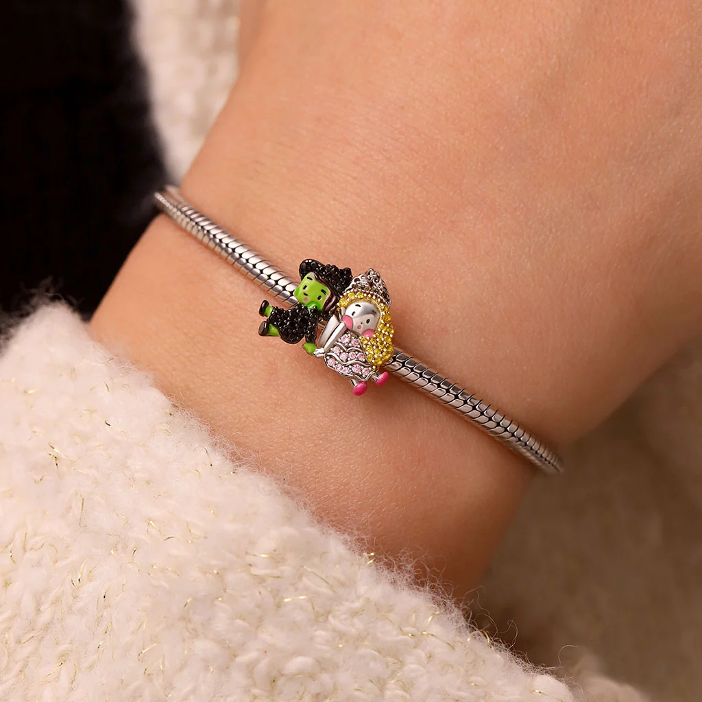 Gnoce Charms z diamentem Wicked Elphaba & Glinda - Image 5