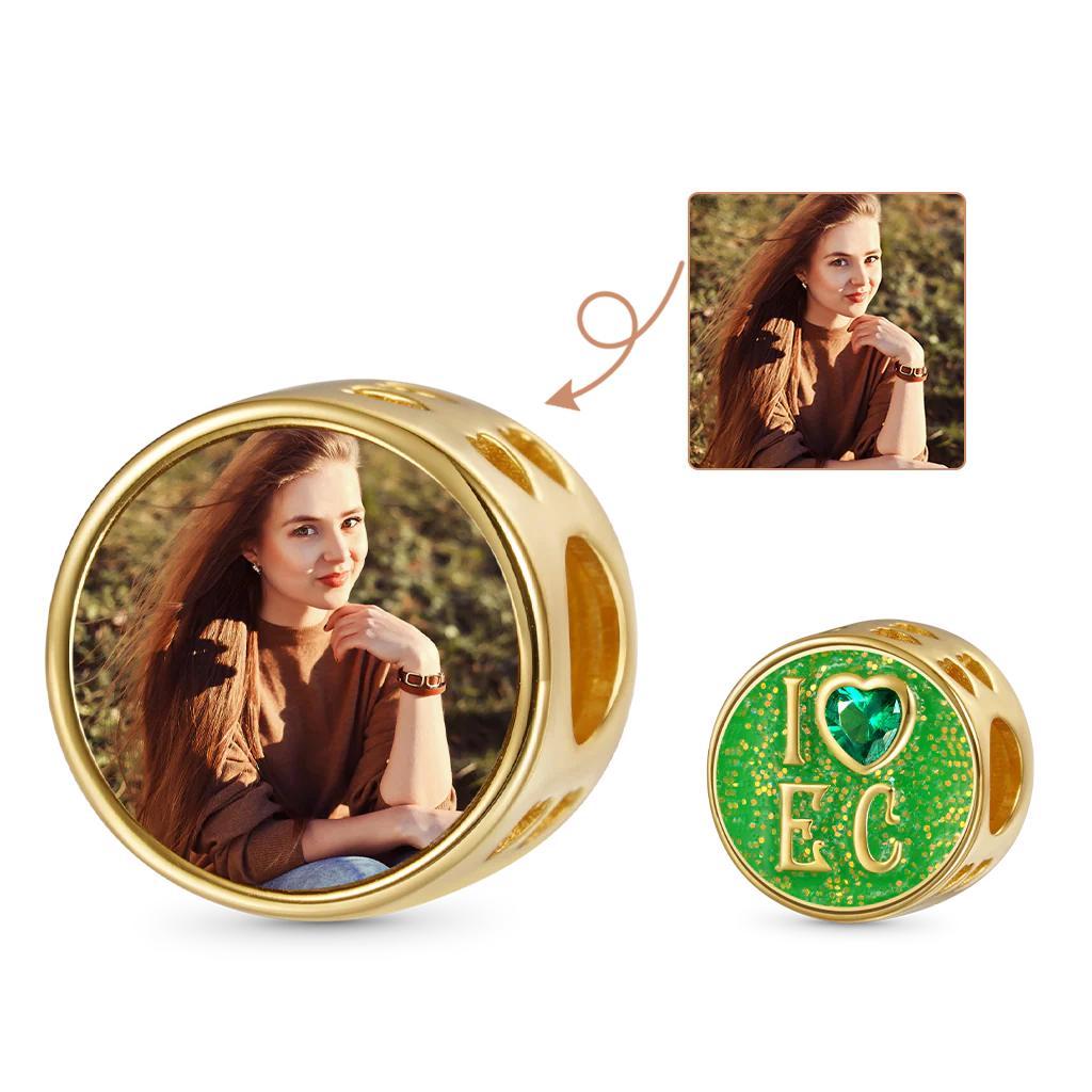 Gnoce Wicked I Love Emerald City spersonalizowany charms zdjęcia
