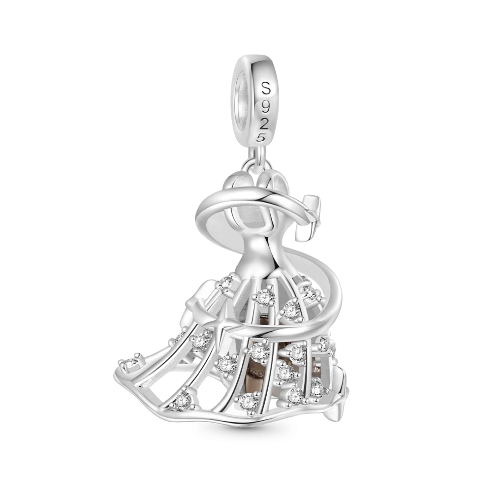Gnoce Zawieszka Dangle Magic Wróżka Świecąca LED Bezgłośna Mieszanka srebra platerowanego platyną - Image 3