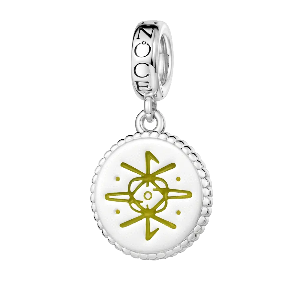 Gnoce Grawerowalny Amulet Run Wiedźmy Mieszanka srebra platerowanego platyną - Image 2