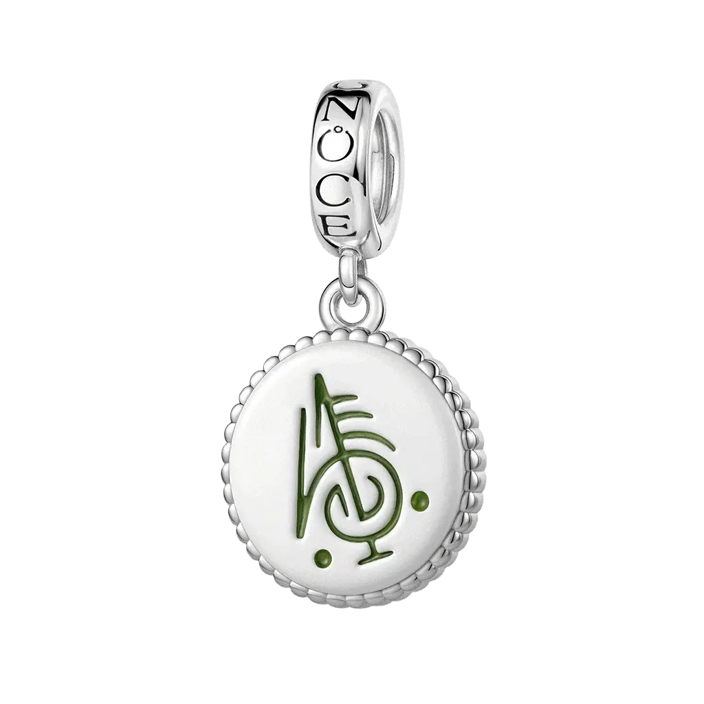 Gnoce Grawerowalny Amulet Run Wiedźmy Mieszanka srebra platerowanego platyną - Image 2